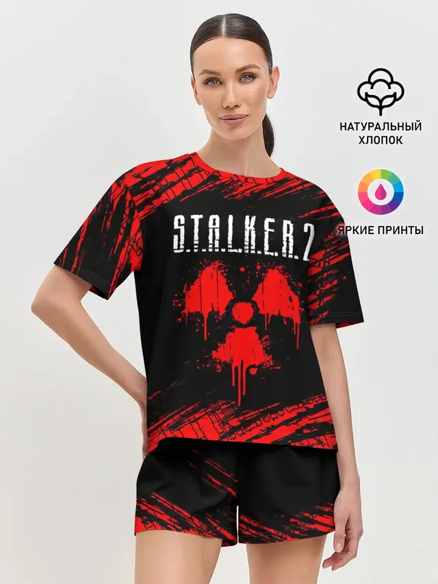 Женская пижама с шортами
