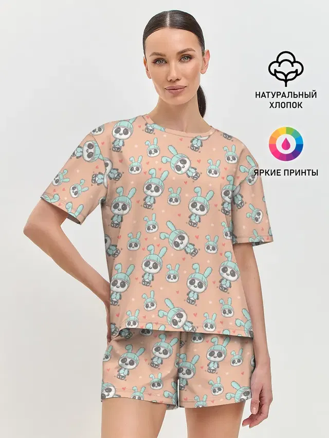 Женская пижама с шортами