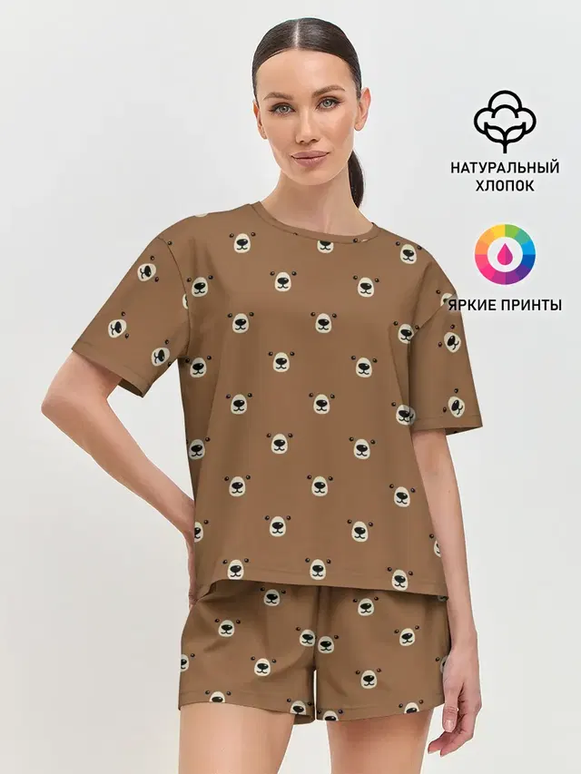 Женская пижама с шортами
