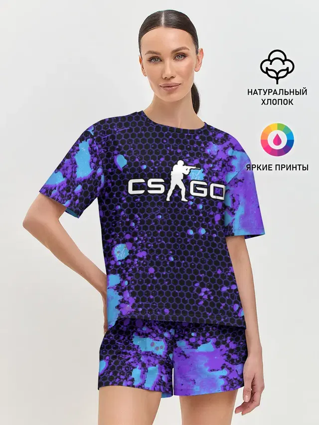 Женская пижама с шортами