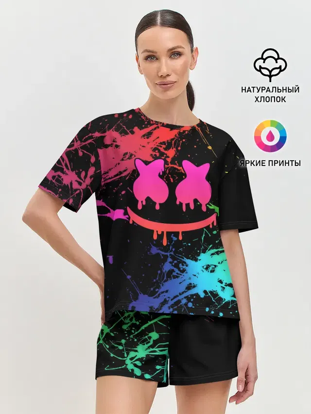Женская пижама с шортами