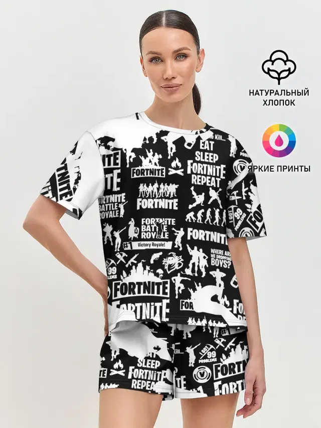 Женская пижама с шортами