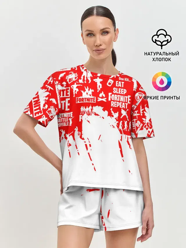 Женская пижама с шортами