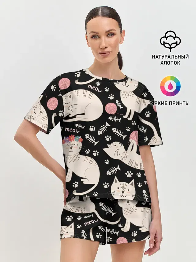 Женская пижама с шортами