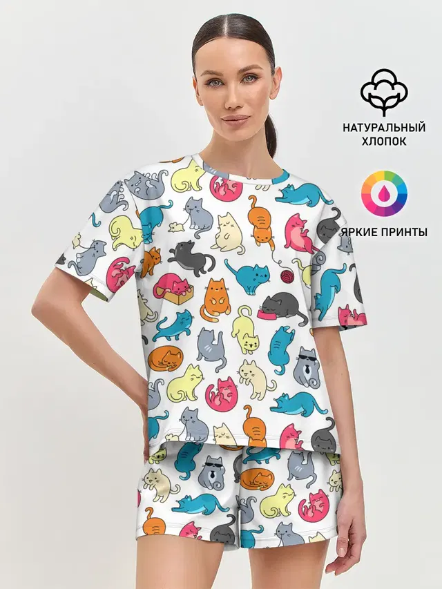 Женская пижама с шортами