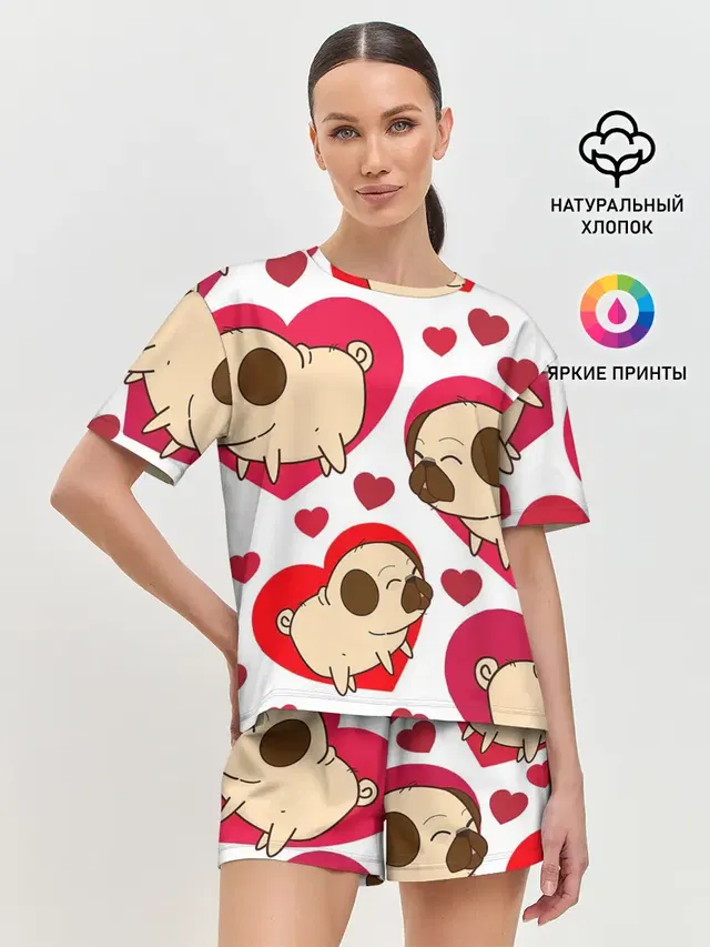 Женская пижама с шортами