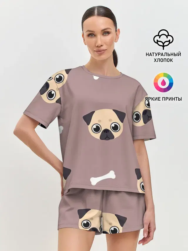 Женская пижама с шортами