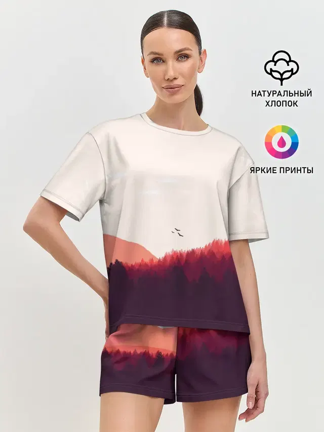 Женская пижама с шортами