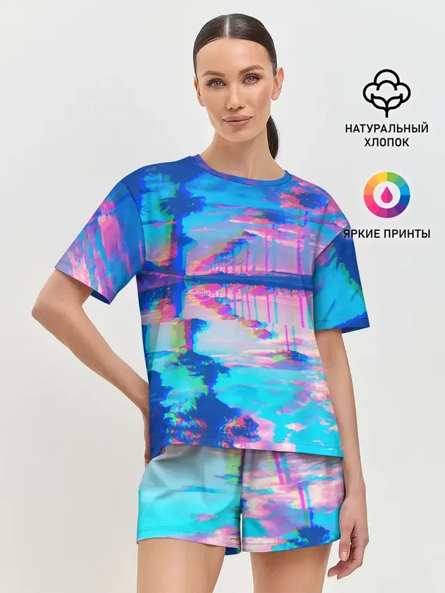 Женская пижама с шортами