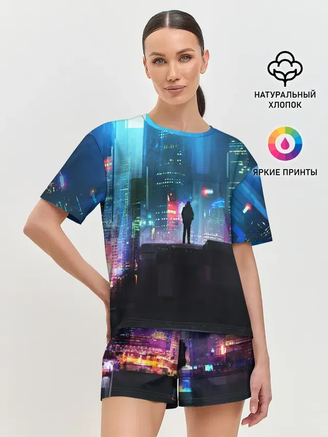 Женская пижама с шортами