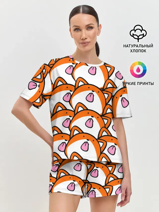 Женская пижама с шортами