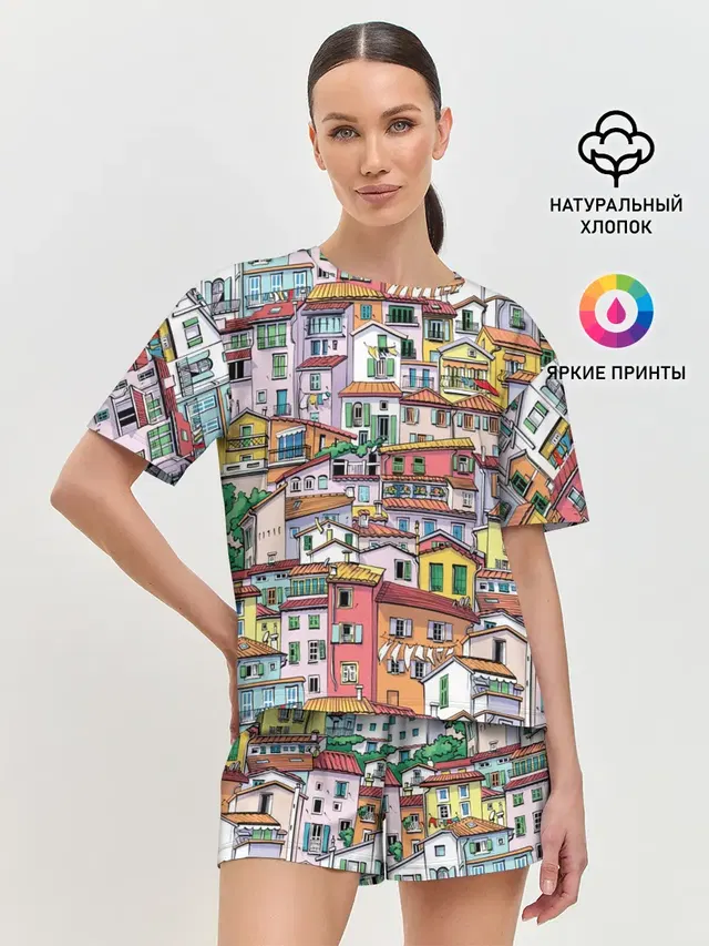 Женская пижама с шортами