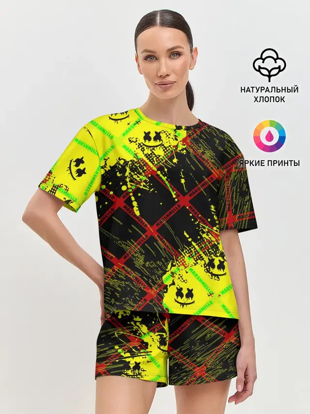 Женская пижама с шортами