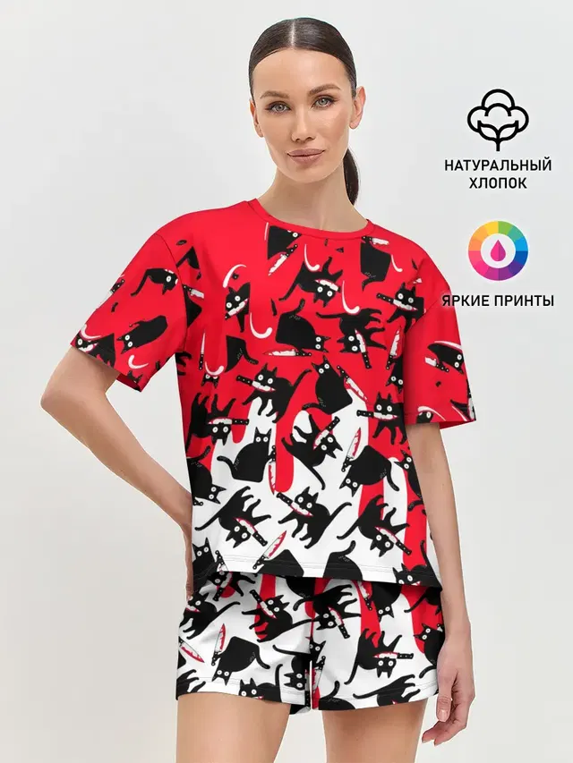 Женская пижама с шортами