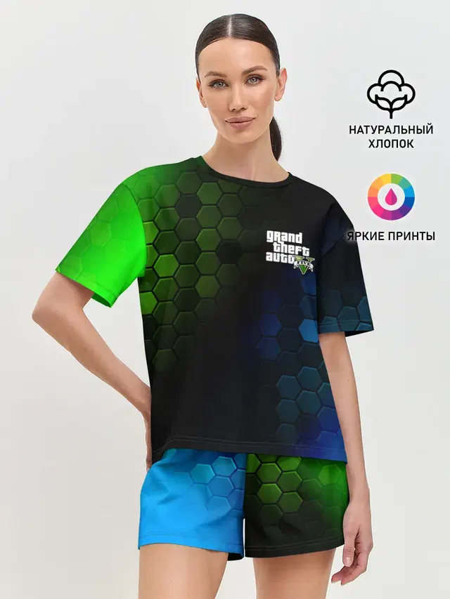 Женская пижама с шортами