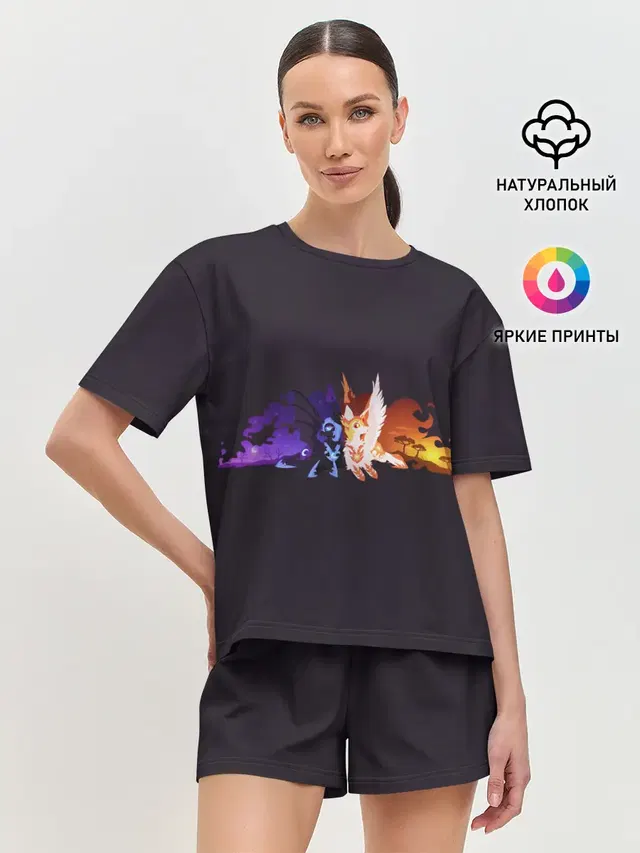 Женская пижама с шортами