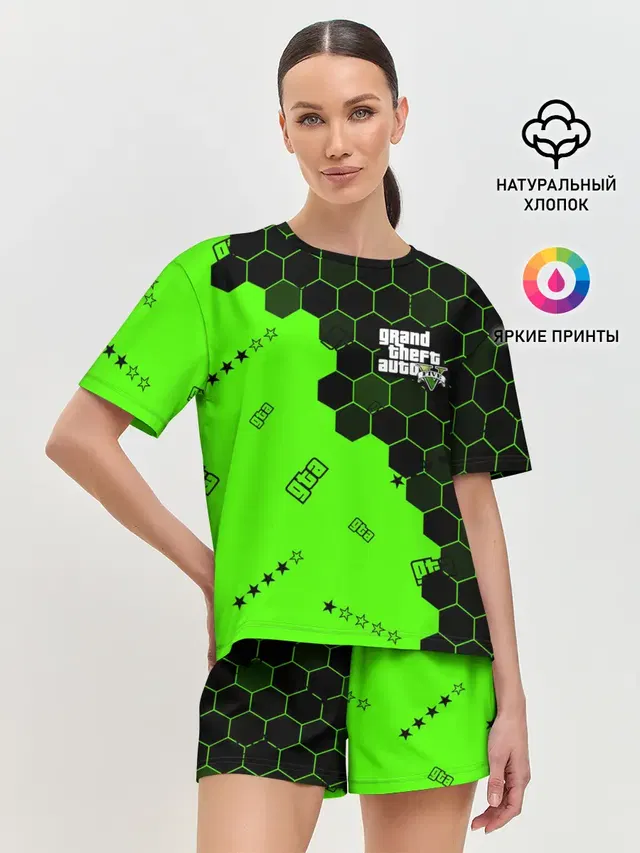 Женская пижама с шортами