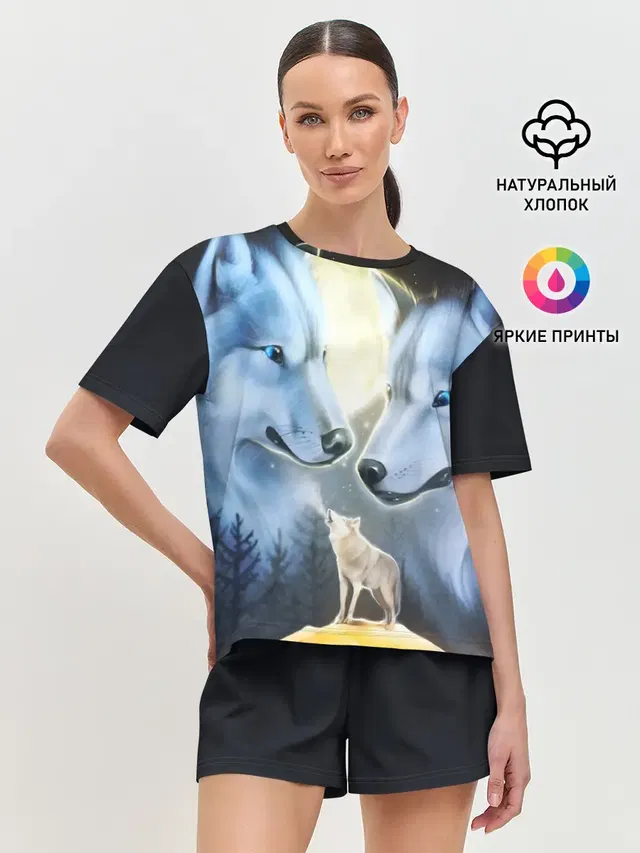 Женская пижама с шортами