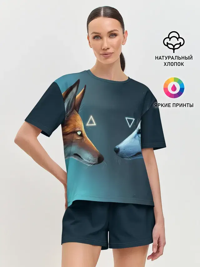 Женская пижама с шортами