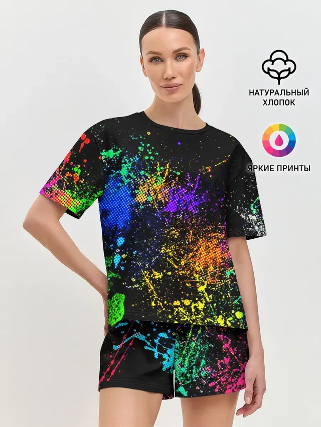 Женская пижама с шортами