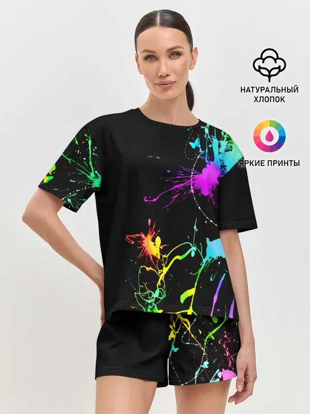 Женская пижама с шортами