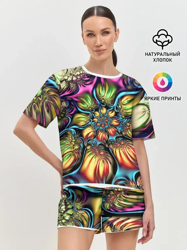 Женская пижама с шортами