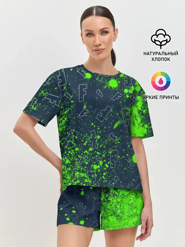 Женская пижама с шортами