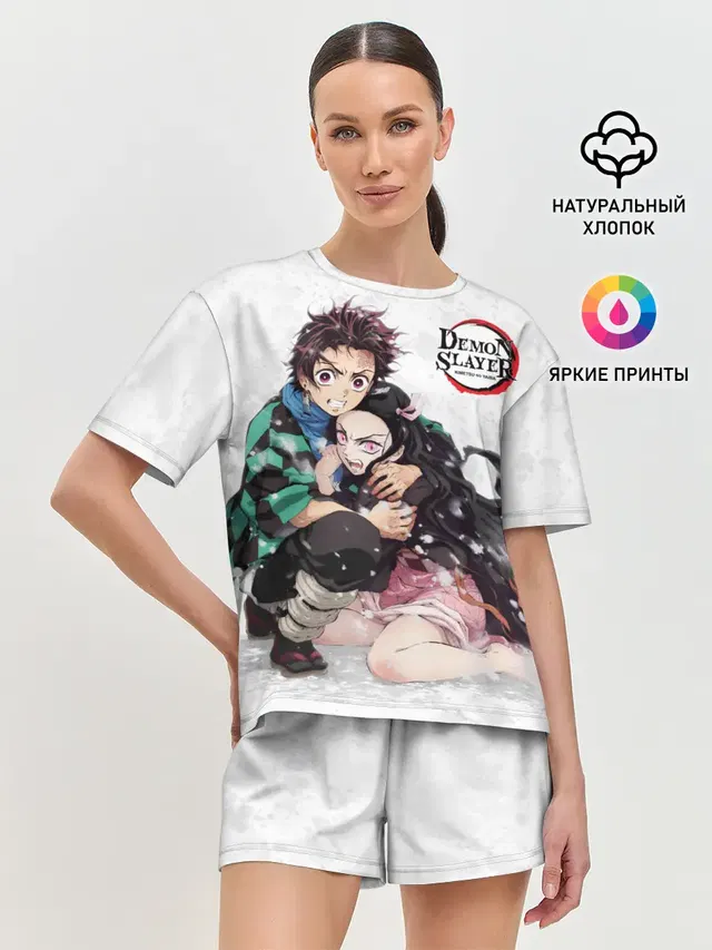 Женская пижама с шортами