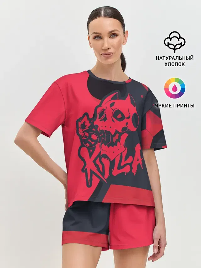 Женская пижама с шортами