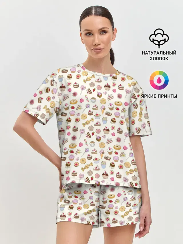 Женская пижама с шортами