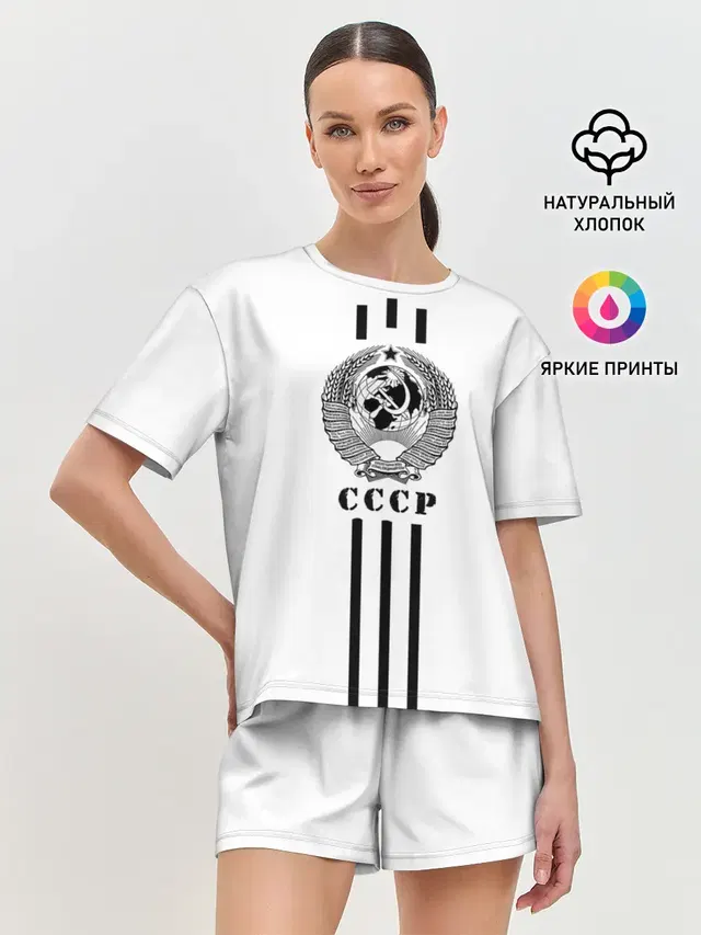 Женская пижама с шортами