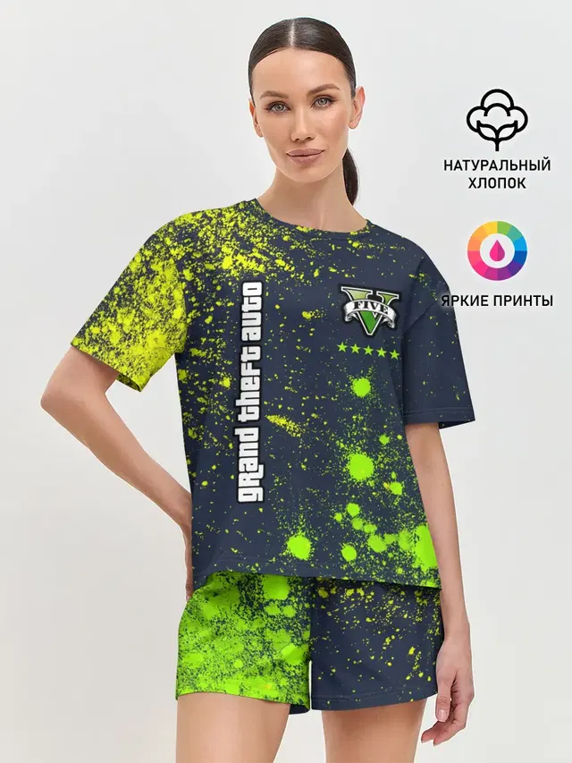 Женская пижама с шортами