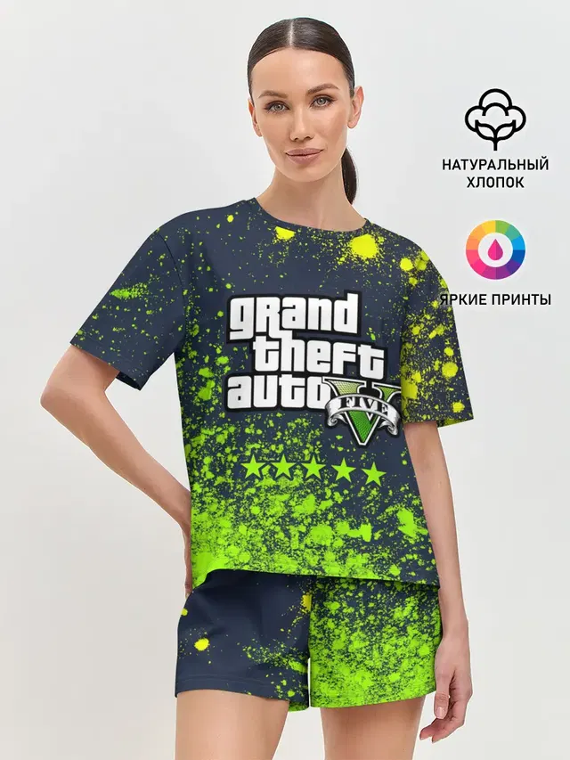 Женская пижама с шортами