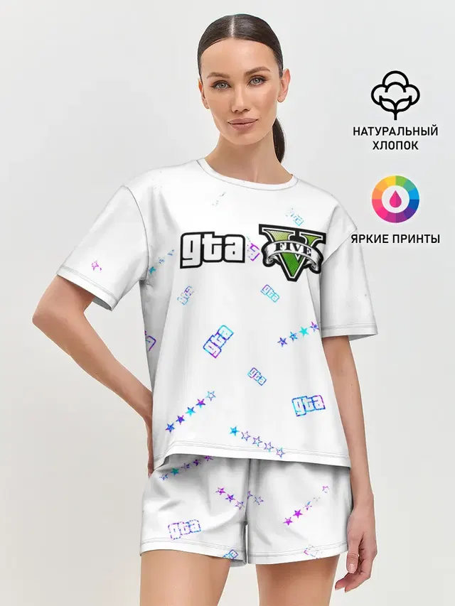 Женская пижама с шортами