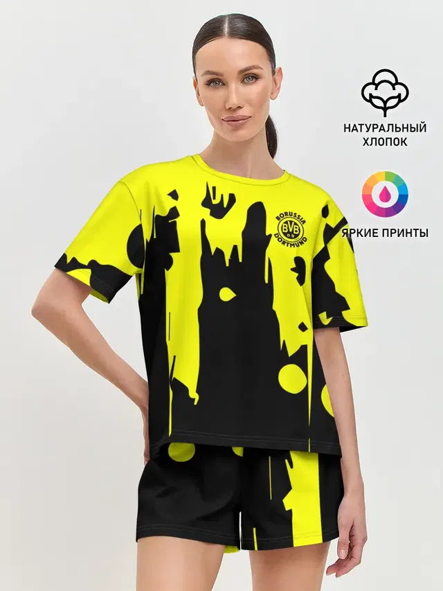 Женская пижама с шортами с принтом «Borussia — FC Borussia»