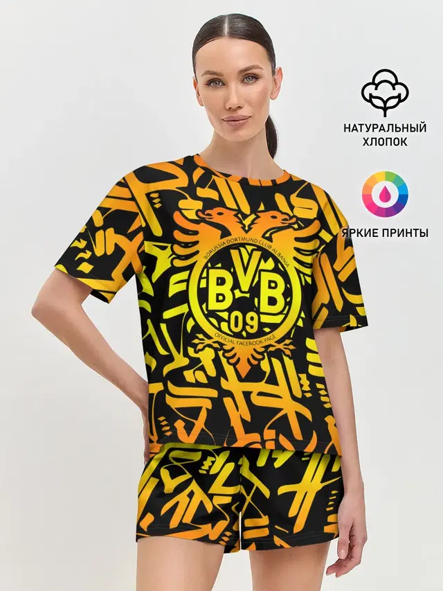 Женская пижама с шортами с принтом «Borussia — FC Borussia»