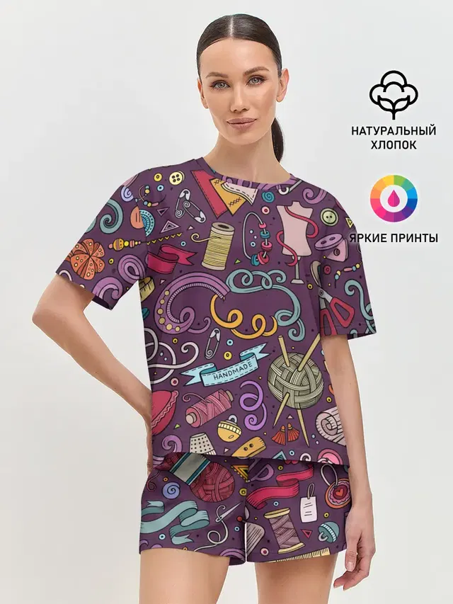 Женская пижама с шортами