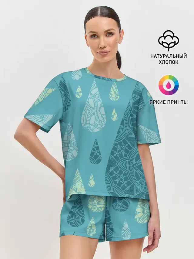 Женская пижама с шортами