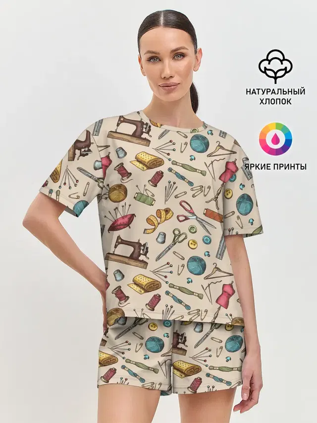 Женская пижама с шортами