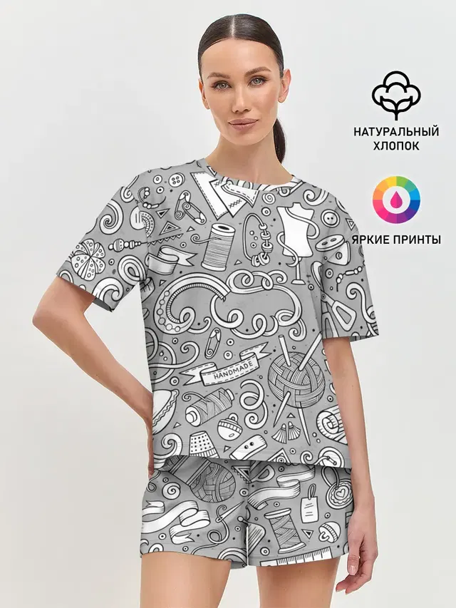 Женская пижама с шортами