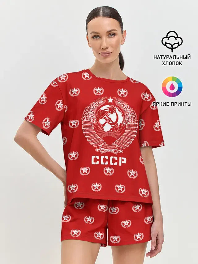 Женская пижама с шортами
