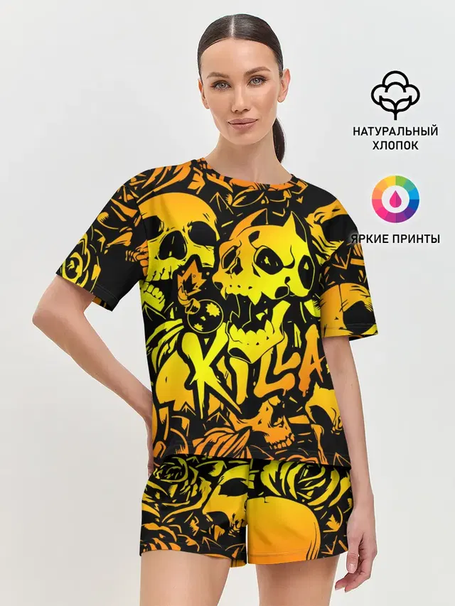 Женская пижама с шортами