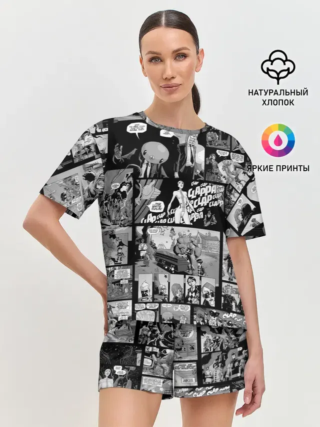 Женская пижама с шортами