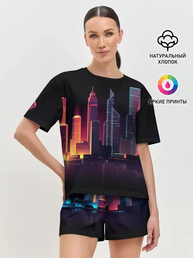 Женская пижама с шортами