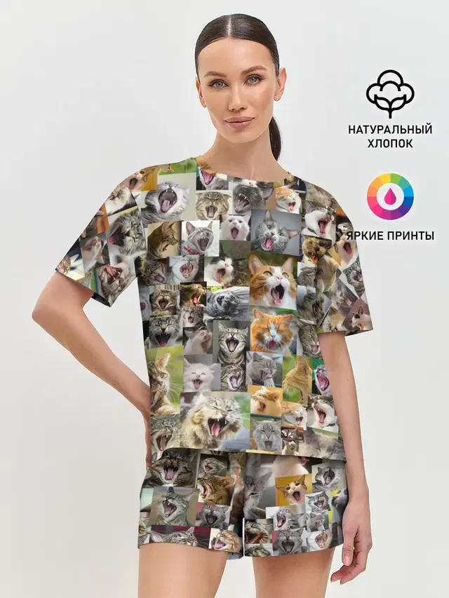 Женская пижама с шортами