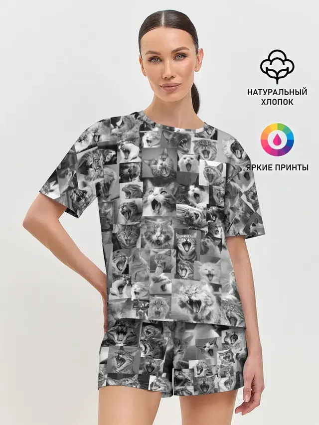 Женская пижама с шортами