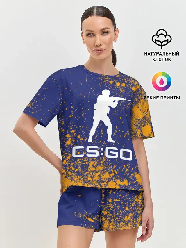 Женская пижама с шортами