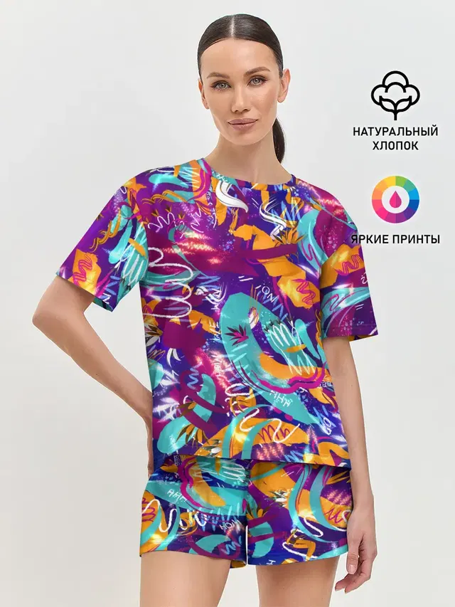 Женская пижама с шортами