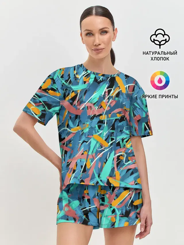 Женская пижама с шортами