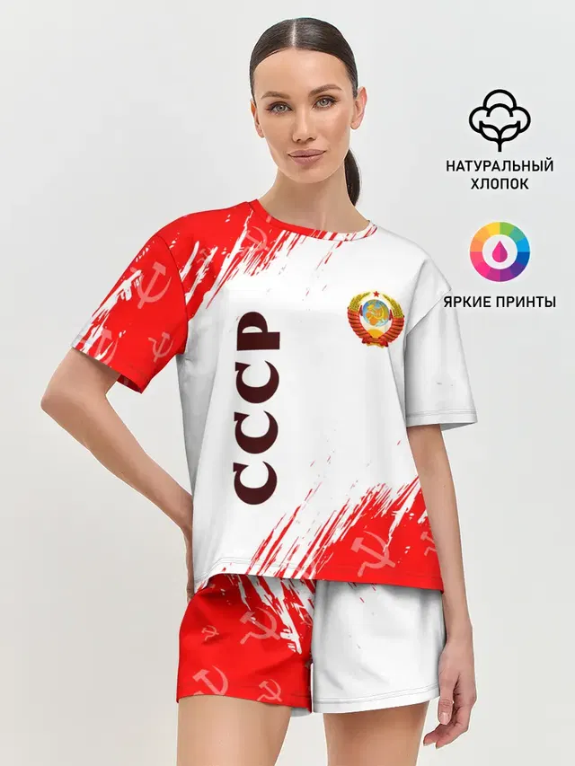 Женская пижама с шортами